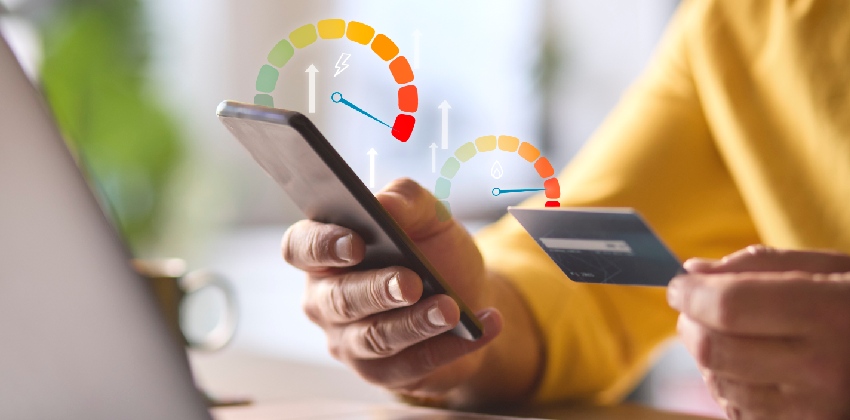 Consultant submitting urgent credit transfer application, Stopwatch symbolizing fast-track credit process